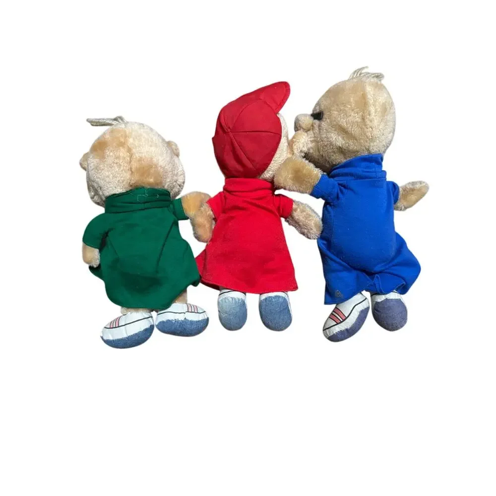Vintage 1983 Alvin & The Chipmunks Plush Doll Set Alvin Simon Theodore CBS